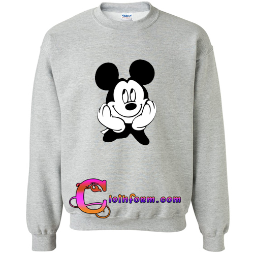 mickey mouse black sweatshirt
